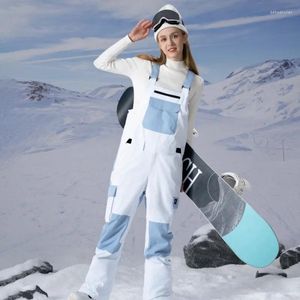 Spodnie narciarskie 2024 Mężczyźni WITOOFN Outdoor Snowboard Cargo Zimowe ciepłe kobiety narciarskie spodnie kombinezonowe kombinezon ubrania śniegu