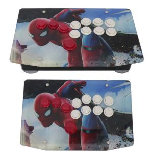 Joysticks RACJ500B Alla knappar Hitbox Style Arcade Joystick Fight Stick Game Controller Artwork Panel för PC USB