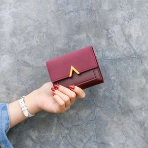 Kvinnliga plånböcker Purses Luxury Hasp 3Fold Wallet For Ladies Girl Money Pocket Card Holder Kvinnlig plånbok Telefon Koppling Bag myntväska