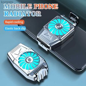 Other Cell Phone Accessories H15 Mobile Phone Radiator Mobile Phone Big Fan Wireless Back Clip Radiator Gaming Cooling Device Cell Phone Cool Heat Sink 240222