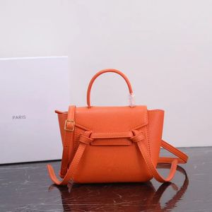 Alta qualità 1 1 Borsa a tracolla Nano Belt Borsa a mano Luxurys 2 dimensioni Ava Fashion Lady Designer Bag Pochette da donna Borsa a tracolla in vera pelle Borsa a tracolla Manico superiore Bianco