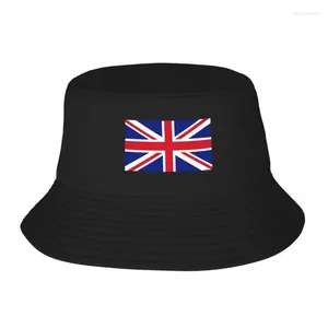 Berets Union Jack brittisk flagga engelska vuxna fiskare hatt bob hink hattar män kvinnor mössa fiskare flicka pojke