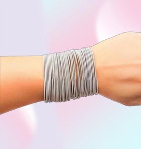 Charm Armband Rostfritt stål Spring Armband Set Guitar String Colorf05656 Drop Leverans smycken DHWMP8523080