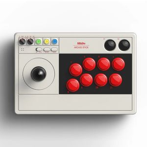 조이스틱 8bitdo 아케이드 스틱 Nintendo Switch를위한 Bluetooth 조이스틱 2.4G Windows/Steam 용 무선 USB 파이팅 스틱 게임 컨트롤러