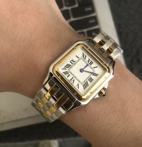 Klasyczny zegarek projektantów damski męski ruch mody kwadratowy czołg Kobiety złoto sier zegarki Montre de lukse Business Wysoka jakość 316L C318