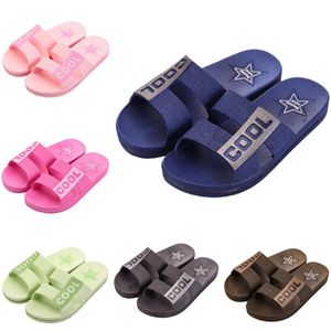 Style36 Homens Mulheres Chinelos Verão Slides Sandálias Verão Preto Rosa Café Verde Azul Costa Banheiro Mens Antiderrapante Chinelo Sandália Tamanho 36-45