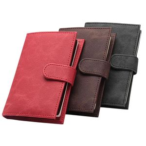 Passport Case PU Leather Retro Hasp Passport Cover Double Headed Portable Travel Wallet for Documents Card Holder Men Women