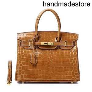 Bag Fashion Designer Crocodile Pattern Leather One Shoulder Diagonal Cross Cowhide Women's Handbag