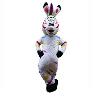 Super bonito zebra mascote trajes natal fantasia vestido de festa personagem dos desenhos animados terno adulto tamanho carnaval páscoa publicidade tema roupas