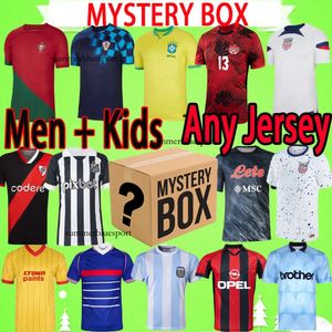 MYSTERY BOXES 2023 Soccer Jerseys Retro XXXL 4XL National Team KIDS 22 23 24 Blind Box Toys Gift 2024 Football Shirts Birthday Present Uniforms Sent at Random