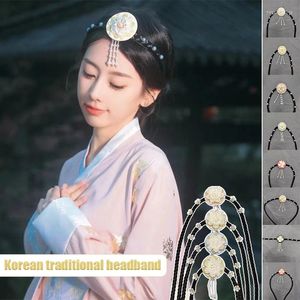 Ubranie etniczne Korea Style klasyczny Koreański sąd Hanbok Peruka nakrycia głowy Kobiety do włosów Akcesoria panny młodej