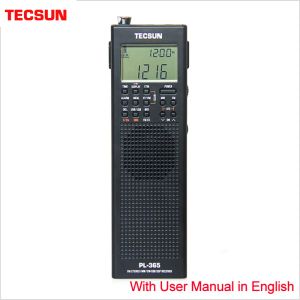 Radio TECSUN PL365 PORTABLE SINGLESIDEBAND Mottagare Fullband Digital demodulering för äldre DSP FM Midwavelängd SSB -radio