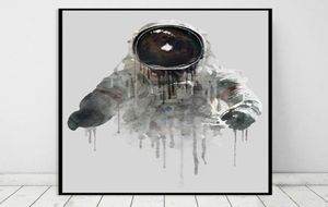 Modern Abstract Ink Astronaut Posters and Prints Canvas Paintings Wall Art Pictures for Living Room Home Decoration Cuadros No Fr7336613
