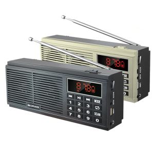 Radio Eonko Super Bass Portable AM/FM Radio L518 med TF USB AUX LED Display