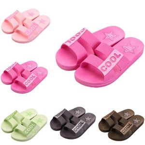 Style44 män kvinnor tofflor sommar glider sandaler sommar svartrosa kaffe grön blå kust badrum män antiskid toffel sandal glidstorlek 36-45