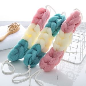 Long Stretch Back Sponge with Rope Handles Back Scrubber Bath Shower Mesh Sponge Exfoliating Body Scrub Stretch Braided Loofah 1222014