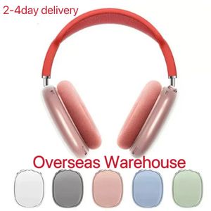 For Airpods Max bluetooth earbuds Headphone Accessories Transparent TPU Solid Silicone Waterproof Protective case AirPod Maxs Headphones Headset cover Case