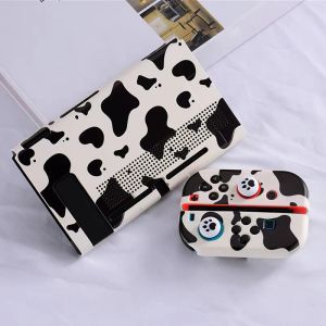 Hüllen Schwarz Weiß Kuh Korn NS Schalter Schutzhülle TPU Soft Cover Fall Antifall Joycon Gamepad Gehäuse Fall Für Nintendo schalter