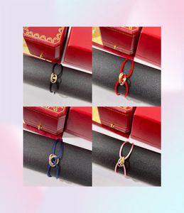Charm Bracelets Fashion Lovers Jewelry 23 Colors Weave Cotton Rope Classic Tricolor Stainless Steel Bangle Bracelet For Men Women 5628151