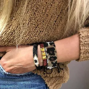 Armband Pretty Bead New Handmade Weaving Miyuki Armband Tassel Boho Love Heart Charm smycken gåva för kvinnors flickans alla hjärtans dag