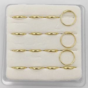 Smycken 16 st/pack 925 Sterling Silver Nos Ring Piercing Nariz Fashion Body Jewelry