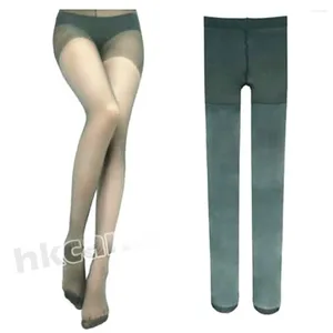 Women Socks Sex Clothes NightLife Fashion Transparent Tights Pantyhose Green Color Stockings Sexy Lady Silk