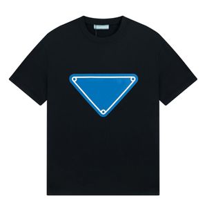 P marca de luxo camisetas designer t camisa para homens algodão casual senhoras topo padrão azul camisetas tamanho euro 3xl