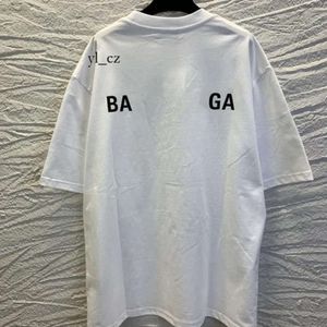 BALENCIGALY FRANCE PARIS DESIGNER COTTON BLEND T SHIRTS LETTRET MENS 여성 그래픽 슬리브 2B 옷 캐주얼 패션 트렌드 BALENCAIGALY CREW NECK 4153