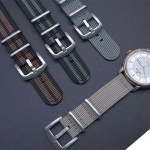 Outros relógios Pulseira de nylon NATO de alta qualidade 20mm 22mm haste de mola de liberação rápida pulseira de relógio militar usada para substituir pulseiras com acessórios de relógio J240222