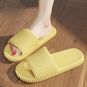 Chinelos de EVA para homens mulheres verão antiderrapante plástico hotéis banheiros chinelo sandálias domésticas amarelo