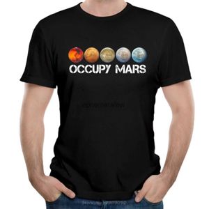 Męskie koszulki Nowa koszulka OUCCPY Mars CCCP Elon Musk T Shirt Men popularne ładne krótkie tshirt bawełniane koszulki harajukuh2422222222222222