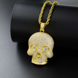 Anpassad 925 Silver 3D Pendant 14K Guldpläterad halsband VVS D Moissanite Diamond för män Is Out Hip Hop Mossanite Smycken