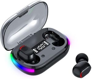 Kablosuz kulaklıklar, High Fidelity Dijital LED ekran stereo oyun kulaklıkları, Bluetooth kulaklıklar, TWS Kablosuz Kulaklıklar Oyun, Egzersiz, Spor, İş, Koşu, Spor Salonu