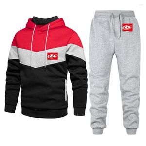 Herren Trainingsanzüge 2024 Frühling und Herbst Beta Racing Motocross Modell Druck Männer Casual drei Nähte Patchwork Hoodies Hosen Set