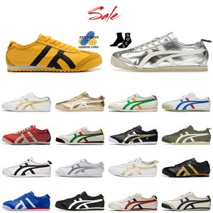 Luxury Brand Designer Running shoes tiger mexico 66 mens womens yellow black Navy Gum Sail Green Beige red Silver platform Loafers Trainers Sneakers