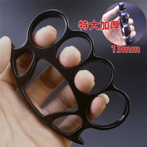 Rotondo grande foro per le dita testa ispessita tigre pugno set esterno Fiess a quattro mani fibbia per boxe anello portatile per dito 888071