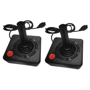 Atari için Joysticks 2600 Oyun Rocker Gaming 4way kolu ve tek aksiyon düğmesi retro gamepad aksesuarları ile joystick denetleyicisi