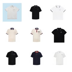 2024 camiseta homens marca de luxo famosa camiseta algodão moda high street camisas de alta qualidade camisetas tops verão roupas quentes tamanho s-xl preto branco 14 estilos