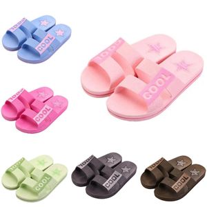 Style35 män kvinnor tofflor sommar glider sandaler sommar svartrosa kaffe grön blå kust badrum män antiskid toffel sandal bildstorlek 36-45