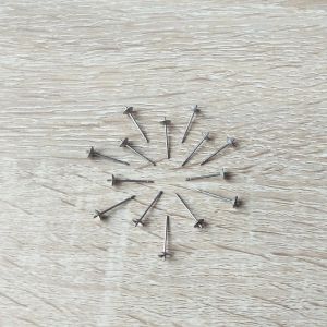 Stud Wholesale 20pcs/lot Pure Titanium Stud Earring Post Finding Cupped Pad for Holding Pearl Gemston Diy Jewelry Making Accessories