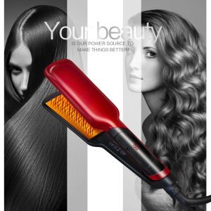 Irons Iron Iron Ceramiczne płaskie żelazne włosy szczypce desek prostoczewek Curling Iron Professional Styling