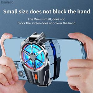Other Cell Phone Accessories Game Mobile Phone Cooler USB Powered Radiator Snap-on Cooling ToolPortable Cooling Fan For IPhone 13 12 11 Pro Max Mini Xr Xs X 240222