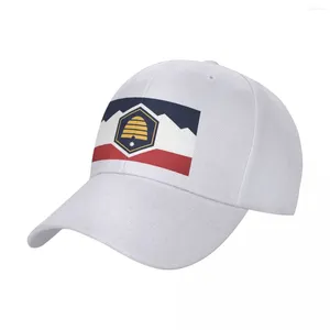 Berretti Utah State Flag 2024 Berretti da baseball Snapback Cappelli di moda Traspirante Casual Casquette Outdoor Per uomo e donna