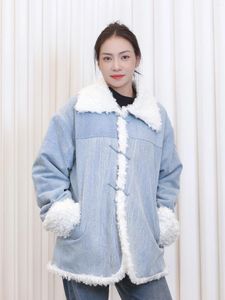 Ethnic Clothing Improved Tibetan Style Chinese Women's Winter Thickened Velvet Cotton Clothes Cotton-Padded Coat