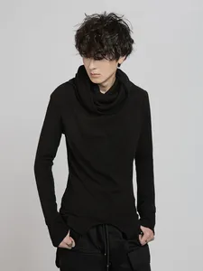 Ethnische Kleidung Dark Fashion Rollkragen Herren Herbst und Winter Trend Pile Collar Base Shirt Yamamoto T-Shirt Stretch Tight Fit