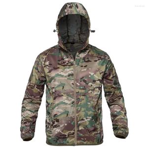 Men's Jackets 2024 Thin Army Military Lightweight Quick Dry Windbreaker Jacket Summer Waterproof Tactical Skin Raincoat Men