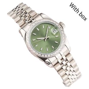 Mens Watches Designer Women Luxury Movement Diamond Bezel Lady Lady Par Wristwatches 36mm 41mm rostfritt stål Automatisk mekanisk modeklocka för män