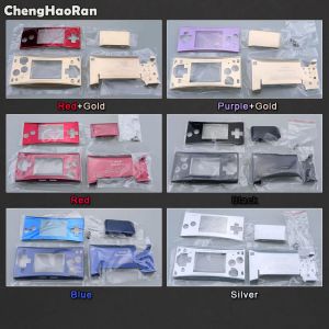 Cases ChengHaoRan Metal Housing Shell Case for Nintendo Gameboy Micro For GBM Front Back Cover Faceplate Battery Holder w/ Screw