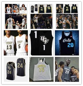 Xflsp 2022 College Custom UCF Knights Stitched College Basketball Jersey 15 Aubrey Dawkins 24 Tacko Fall Jerseys 21 C J Walker 08724600