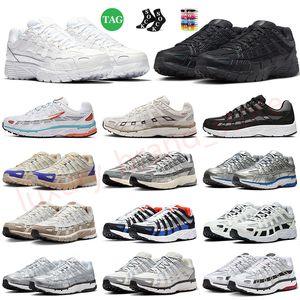 P6000 Designer Sneakers P-6000 Buty do biegania Klasyczne swobodne kobiety Mężczyźni chłodne szary wilk biały biały potrójne czarne laserowe niebieskie platynowe uniwerek czerwone trampki P6000S